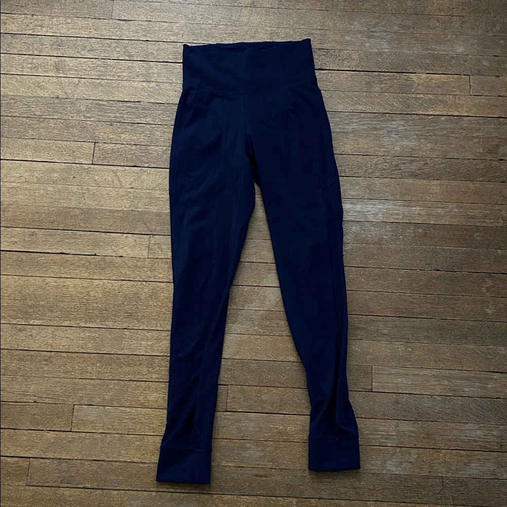 Lululemon Navy Mesh Panel Legging
